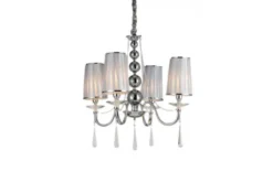 Lampadario a sospensione classico FABIONE W4 Cromato