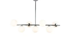 Lampadario a sospensione di design moderno FREDICA W7 Cromo