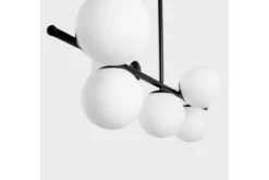 Lampadario a sospensione di design moderno FREDICA W7 Nero