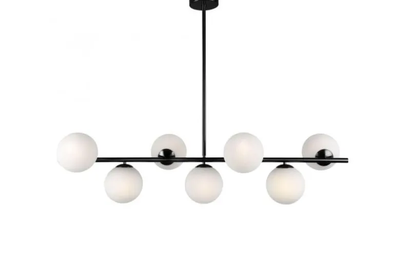 Lampadario a sospensione di design moderno FREDICA W7 Nero