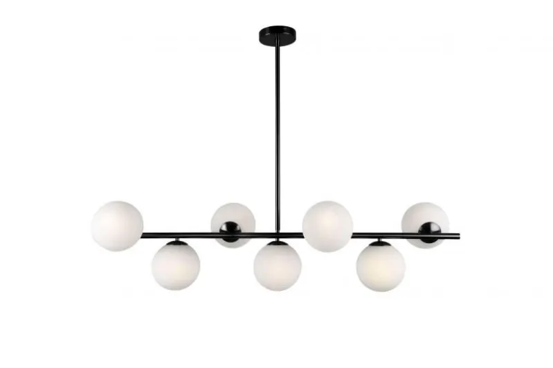 Lampadario a sospensione di design moderno FREDICA W7 Nero