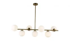 Lampadario a sospensione di design moderno FREDICA W7 Ottone