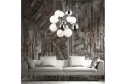Lampadario a sospensione di design moderno 10 luci a sfere in vetro GALAKSIDA W10