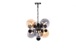 Lampadario a sospensione di design moderno 6 luci a sfere in vetro AFRODIS W6