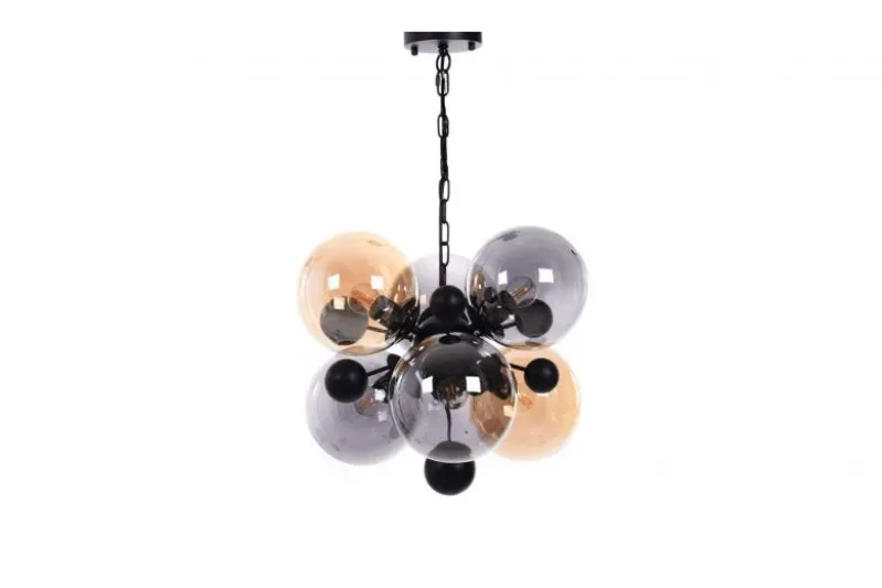 Lampadario a sospensione di design moderno 6 luci a sfere in vetro AFRODIS W6