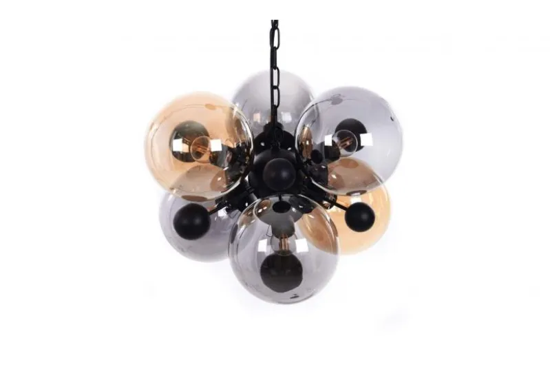 Lampadario a sospensione di design moderno 6 luci a sfere in vetro AFRODIS W6