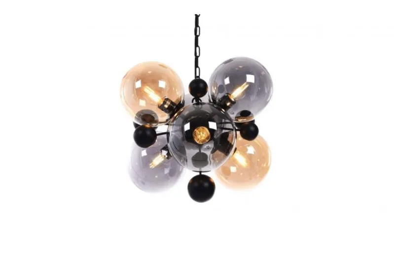 Lampadario a sospensione di design moderno 6 luci a sfere in vetro AFRODIS W6