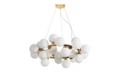Lampadario a sospensione di design moderno 25 luci a sfere in vetro MARSIADA W25 Ottone