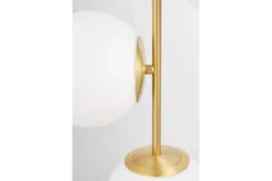 Lampadario a sospensione di design moderno 3 luci a sfere STELVIO W3 Ottone