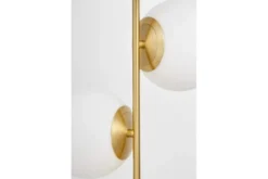 Lampadario a sospensione di design moderno 4 luci a sfere STELVIO W4 Ottone