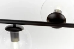 Lampadario a sospensione di design moderno sfere in vetro FREDICA W7 Nero