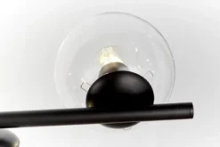 Lampadario a sospensione di design moderno sfere in vetro FREDICA W7 Nero