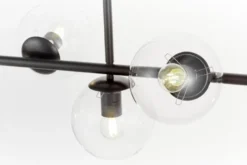 Lampadario a sospensione di design moderno sfere in vetro FREDICA W7 Nero