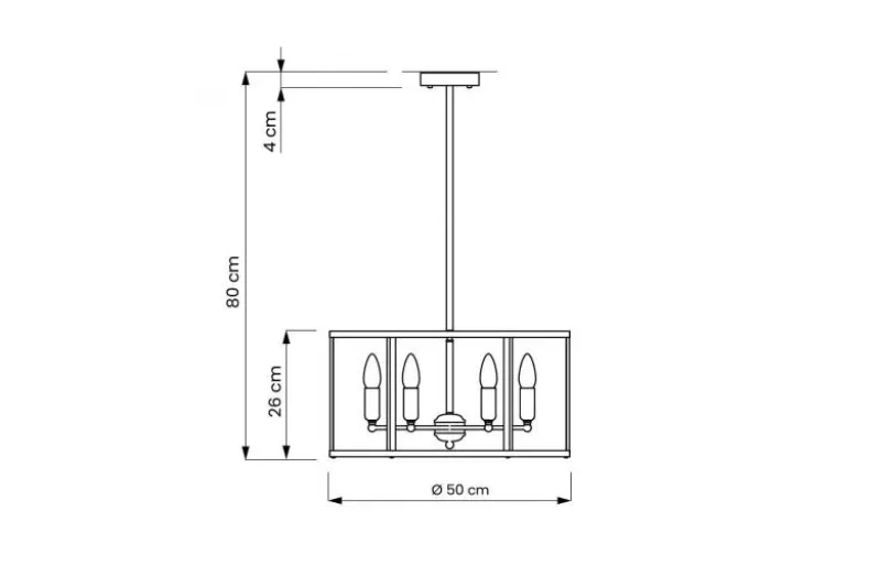Lampadario a sospensione esagonale di metallo in colore nero con ottone LORTON W6