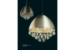 Lampadario a sospensione Leonella Argento