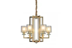 Lampadario a sospensione moderno di metallo colore oro MANHATTAN