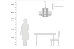Lampadario a sospensione moderno di metallo colore oro MANHATTAN W8