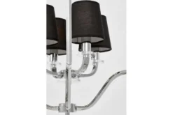 Lampadario a sospensione moderno nero e cromato ORLANDO W4