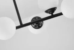 Lampadario a sospensione nero 8 sfere FINO W8