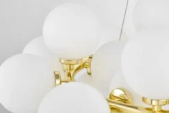 Lampadario a sospensione 40 sfere dorato MARSIADA W40