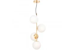 Lampadario a sospensione 4 sfere oro caldo STELVIO W4