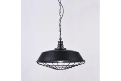 Lampadario a sospensione stile industriale Arigio D45 Nero