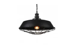 Lampadario a sospensione stile industriale Arigio D45 Nero