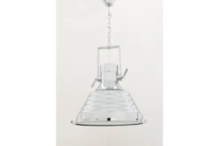 Lampadario a sospensione stile industriale Braggi Big Cromato