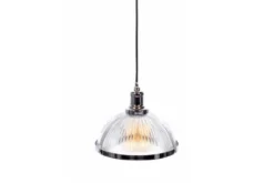 Lampadario a sospensione stile industriale Brico Cromato