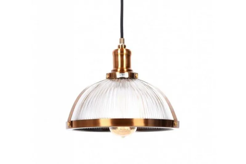 Lampadario a sospensione stile industriale Brico Ottone
