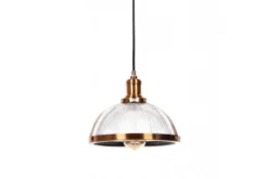 Lampadario a sospensione stile industriale Brico Ottone