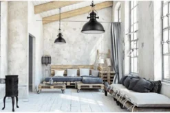 Lampadario a sospensione stile industriale Eligio Big W3