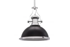 Lampadario a sospensione stile industriale ETTORE Nero