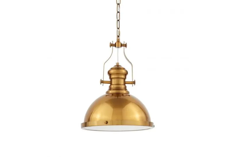 Lampadario a sospensione stile industriale Ettore Ottone