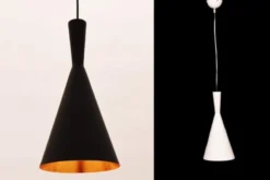 Lampadario a sospensione stile industriale Foggi 12A Nero