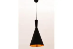 Lampadario a sospensione stile industriale Foggi 12A Nero