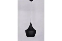 Lampadario a sospensione stile industriale Foggi 12B Nero