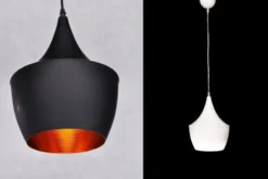 Lampadario a sospensione stile industriale Foggi 12B Nero