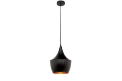 Lampadario a sospensione stile industriale Foggi 12B Nero