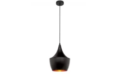 Lampadario a sospensione stile industriale Foggi 12B Nero
