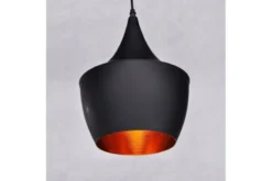 Lampadario a sospensione stile industriale Foggi 12B Nero