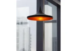 Lampadario a sospensione stile industriale Foggi 12C Nero