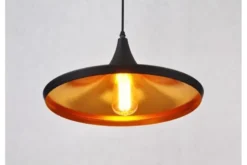 Lampadario a sospensione stile industriale Foggi 12C Nero