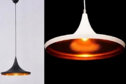 Lampadario a sospensione stile industriale Foggi 12C Nero