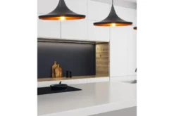 Lampadario a sospensione stile industriale Foggi 12C Nero