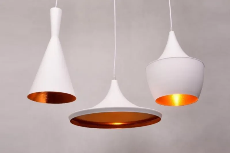 Lampadario a sospensione stile industriale Foggi Trio Bianco