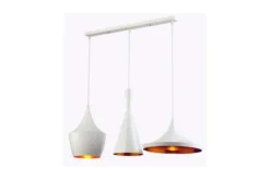 Lampadario a sospensione stile industriale Foggi Trio Bianco