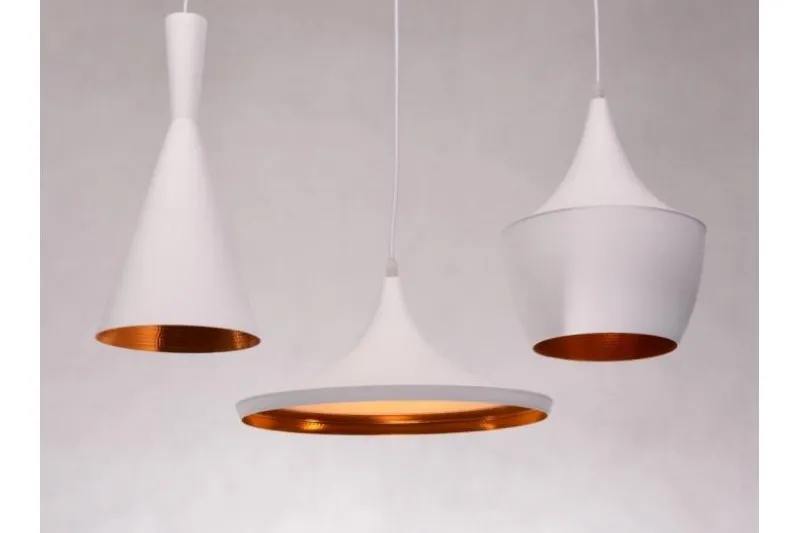 Lampadario a sospensione stile industriale Foggi Trio Bianco