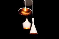 Lampadario a sospensione stile industriale Foggi W3 Bianco