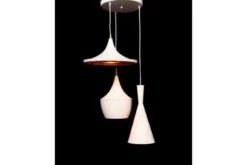 Lampadario a sospensione stile industriale Foggi W3 Bianco